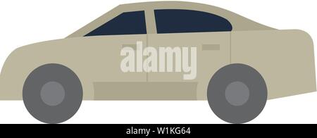 Car icon in flat color style. Sedan, luxury Stock Vector