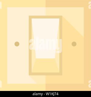 Electric switch icon in flat color style. Stock Vector