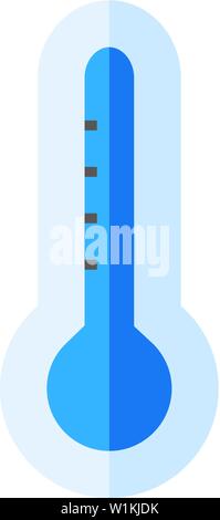Digital thermometer icon in flat color style. Medical equipment healthcare doctor Stock Vector