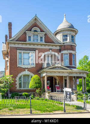 Stately house in Paducah Kentucky USA. Stock Photo