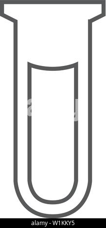 container sample laboratory icon thin line vector illustration eps 10 ...