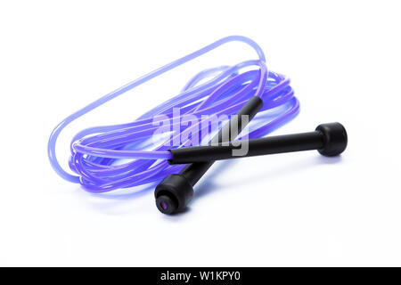 skipping rope isolated on white Stock Photo