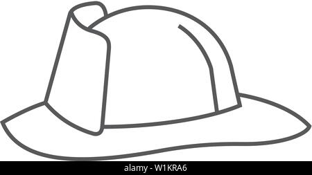 Fireman helmet icon, outline style Stock Vector Image & Art - Alamy