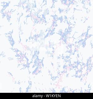 Blue marble texture background. Seamless pattern. Stock Vector