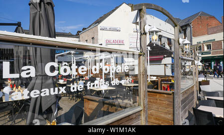 La Cote d'Opale café-restaurant, Le Crotoy, Bay of Somme, Somme, Hauts-de-France, France Stock Photo