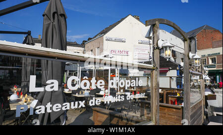 La Cote d'Opale café-restaurant, Le Crotoy, Bay of Somme, Somme, Hauts-de-France, France Stock Photo