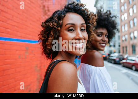 Group of friends spending time togeher in New york city