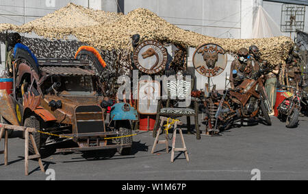COLOGNE, GERMANY - JUN 28th 2019: Medieval Market at CCXP Cologne, a four day fan convention Stock Photo