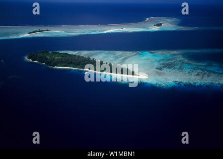 Aerial Photo, Islands in Blackett Strait, Solomon Islands Stock Photo