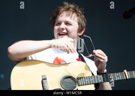 File photo dated 29/06/19 of Scottish singer-songwriter Lewis Capaldi, whose Someone You Loved is the best-selling song of the year so far. Stock Photo