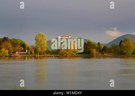 Stift Göttweig near Krems , Evening sun , Wachau , River Danube , Niederösterreich , Lower Austria , Austria , Europe Stock Photo