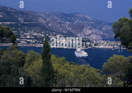 MS Sunbird Cruise ship, Villefranche, Cote d´Azur, Alpes Maritimes Provence, France Stock Photo