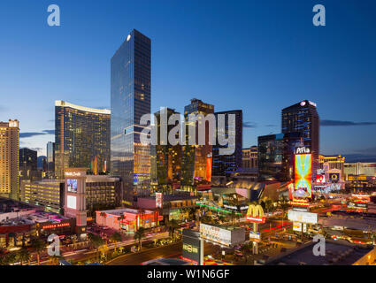 City Center Place, Veer Towers, Aria Resort, Strip, South Las Vegas Boulevard, Las Vegas, Nevada, USA Stock Photo