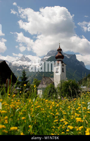 Baroque church Maria Kirchental in Lofer, Salzburg, Austria Stock Photo