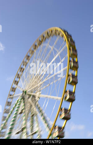 Ferris wheel at autumn fair in Luxembourg Stock Photo