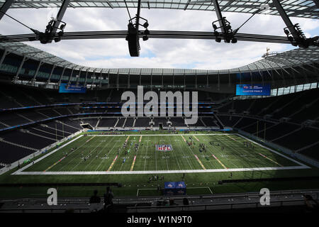 General view of the NFL Flag Championships at The Tottenham Hotspur Stadium, London. Stock Photo