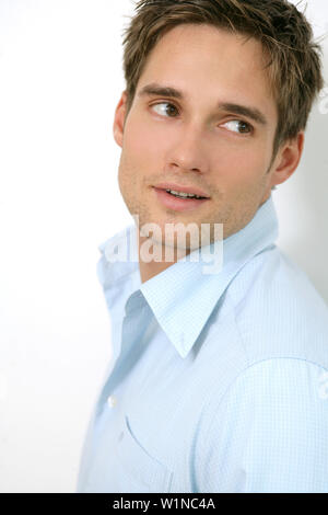 Portrait of a young man, Munich, Germany Stock Photo