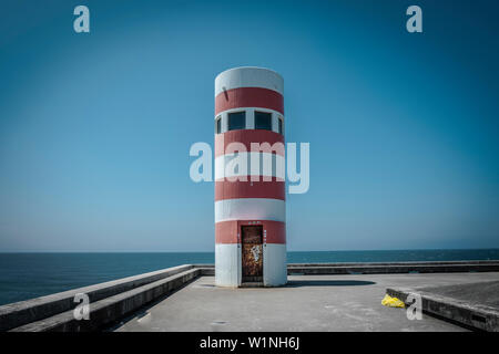 Farolins da Barra do Douro. Porto. Portugal Stock Photo