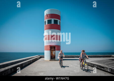 Farolins da Barra do Douro. Porto. Portugal Stock Photo