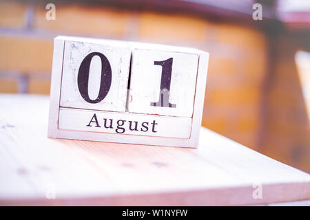 1st of August - August 1 - Birthday - International Day - National Day  Stock Photo - Alamy