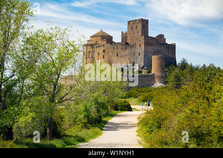 Loarre castle, near Loarre, Huesca Province, Aragon, Spain.  The Romanesque castle is amongst Spain’s oldest, dating mostly from the 11th and 12th cen Stock Photo