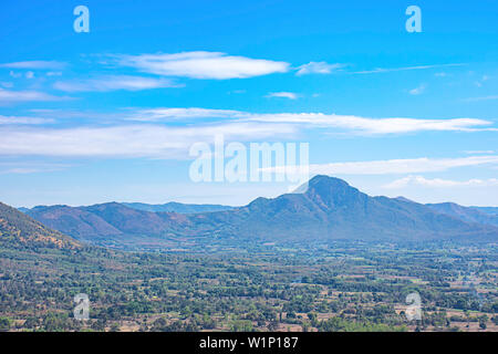 The beauty of mountains and sky at Phu Thok , Loei in Thailand. Stock Photo