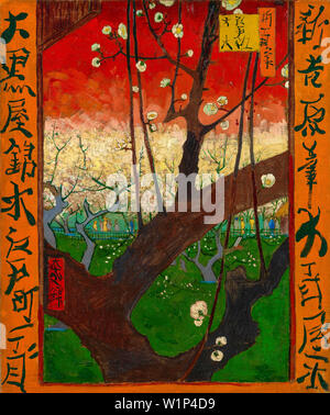 Japonaiserie Flowering Plum Tree (after Hiroshige) 1887 Van Gogh Stock ...