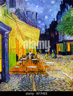 Vincent Van Gogh, Cafe Terrace at Night, painting, 1888 Stock Photo