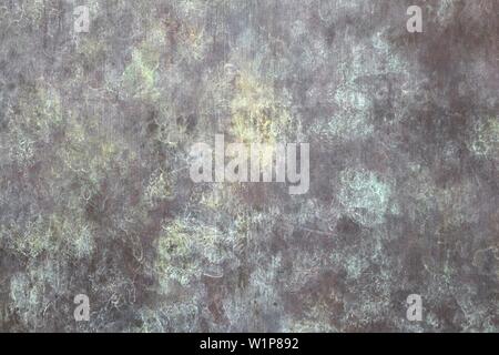 Metal plate background - crude grungy aged steel texture. Stock Photo