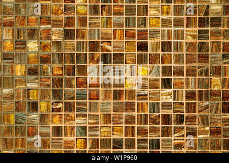 Beautiful mosaic tile on the wall background Stock Photo