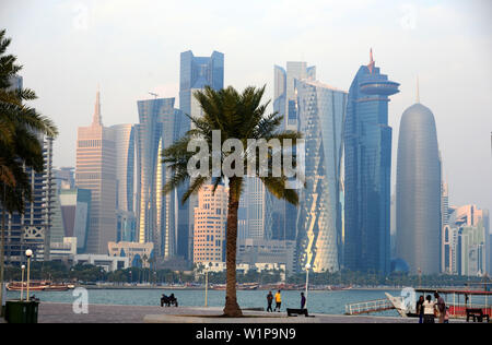 At Corniche, Doha, Qatar Stock Photo