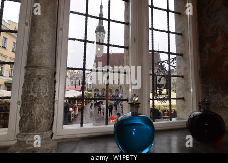View from the old Pharmacy at the Townhall, Tallinn, Estonia Stock Photo