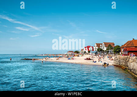 Beach, Laboe, Kiel fjord, Baltic coast, Schleswig-Holstein, Germany Stock Photo
