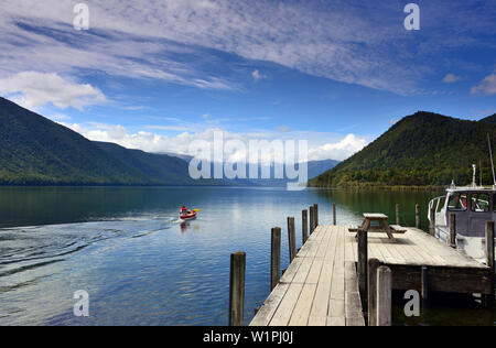 at Lake Rotoroa, Nelson Lakes National Park, South Island, New Zealand Stock Photo