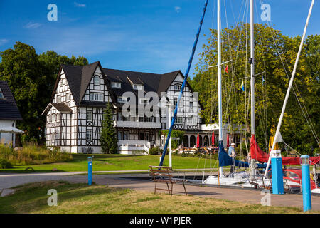 Hitthim Hotel in Kloster village, Hiddensee Island, Mecklenburg-Western Pomerania, Germany, Europe Stock Photo