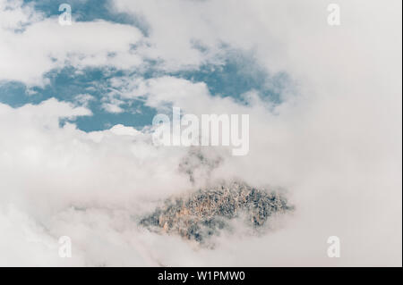 View on Zugspitze from Seebensee, Mieminger Gebirge, Tirol, austria, europe. Stock Photo