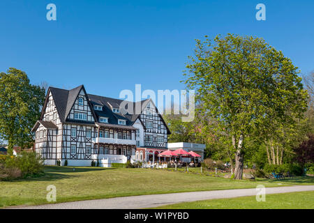 Hotel and restaurant Hitthim, Kloster, Hiddensee island, Mecklenburg-Western Pomerania, Germany Stock Photo