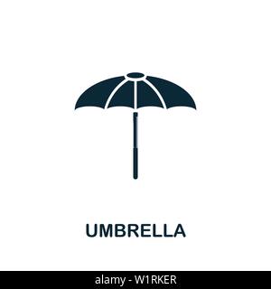 Umbrella vector icon illustration. Creative sign from icons collection. Filled flat Umbrella icon for computer and mobile. Symbol, logo vector graphic Stock Vector