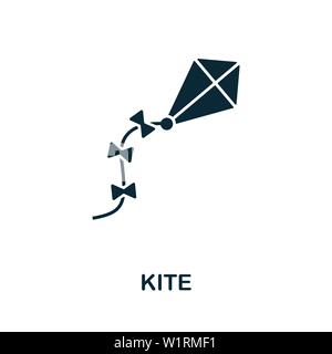 Kite vector icon illustration. Creative sign from icons collection. Filled flat Kite icon for computer and mobile. Symbol, logo vector graphics. Stock Vector