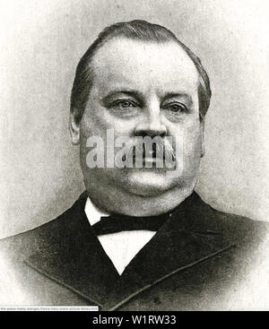 STEPHEN GROVER CLEVELAND (1837-1908) 22nd and 24th President of the United States Stock Photo