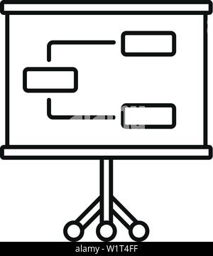 Management banner icon. Outline management banner vector icon for web design isolated on white background Stock Vector