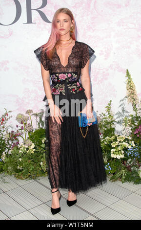 Lady Mary Charteris, Seen arriving for the V&A Summer Party, at the Victoria and Albert Museum, Stock Photo