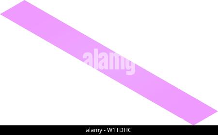 Minus sign icon, isometric style Stock Vector