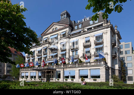 Hotel Eden au Lac, near Zurich lake, Zurich, Switzerland Stock Photo