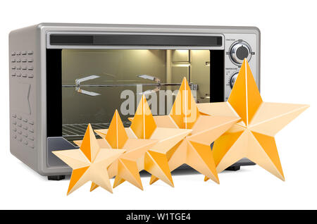 Opened Convection Toaster Oven With Rotisserie And Grill In Interior 3d  Rendering Stock Photo - Download Image Now - iStock