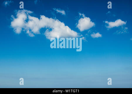 Cumulus clouds and blue sky, fluffy clouds Stock Photo