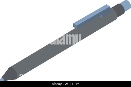 Pen icon, isometric style Stock Vector