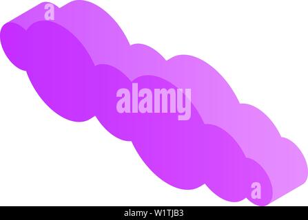 Cloud technology icon, isometric style Stock Vector
