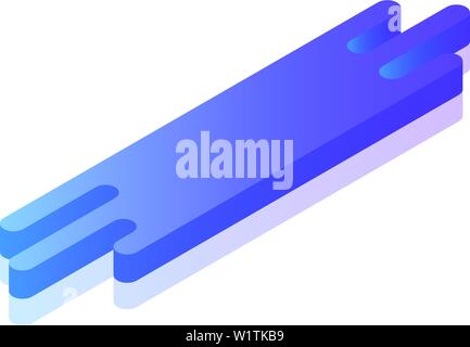 Smart chat icon, isometric style Stock Vector