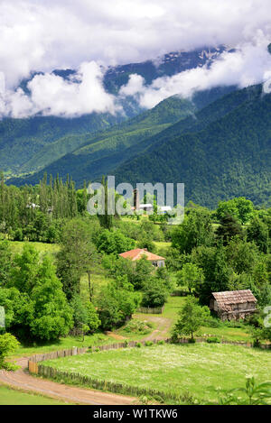 near Mestia, Big Caucasus, Georgia Stock Photo